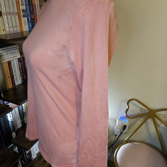 Pink Turtleneck Women's Top - Picture 4 of 8